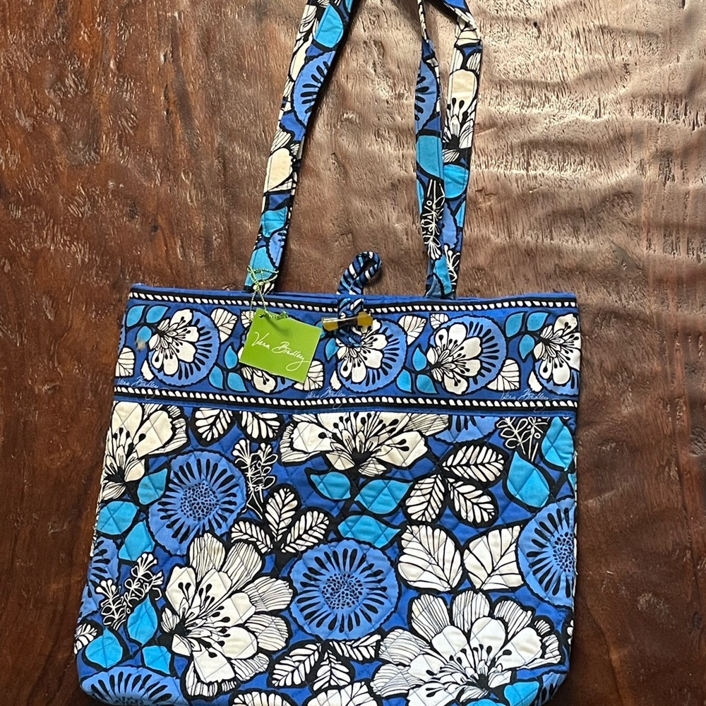 Vera Bradley Blue and White Floral Tote
